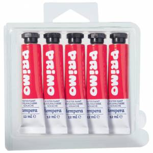 Boja tempera 12ml aluminijska tuba pk5 Primo 440TRA310 crvena karmin blister