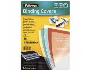 Korice za spiralni uvez 150my pvc A4 pk100 Fellowes 5376001 prozirne