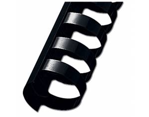 Spirala plastična fi-38 mm oval pk50 Fornax crna