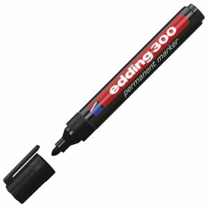 Marker permanentni 1,5-3 mm okrugli vrh Edding 300 crni