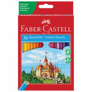 Boje drvene 36boja Faber-Castell 120136 blister