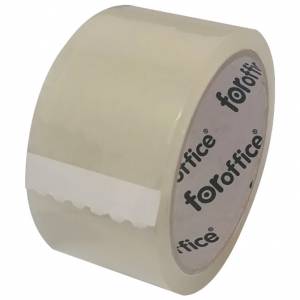 Traka ljepljiva 48 mm/66m akrilna bešumna 25my FORoffice prozirna