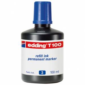 Tinta za marker permanentni 100 ml Edding T100 plava