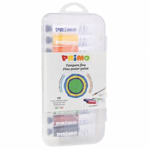 Boja tempera 18ml aluminijska tuba 10boja+kist/poly Primo 744T10GAP blister
