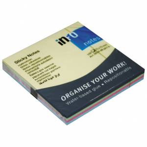 Blok samoljepljiv 75x75 mm 100L(4bojex25l) Global Notes 5654-98-pk1-b pastel sortirano