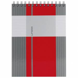 Blok kolegij A6 crte 80L spirala gore mat+lak Linear Marker 4-66