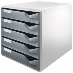 Kutija s 5 ladica Post set Leitz 52800089 siva