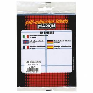 Etikete slep 56x34 mm pk10L Markin 10041 blister