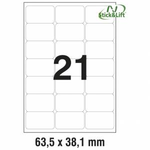 Etikete ILK 63,5x38,1 mm odljepljive pk25L Zweckform L6023REV-25