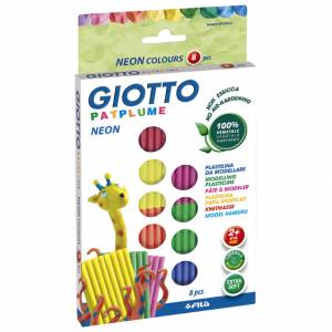 Plastelin 8neon bojax33g extra soft Giotto Fila 513200 blister
