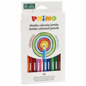 Boje drvene 12boja Jumbo Primo 510MAXI12E blister