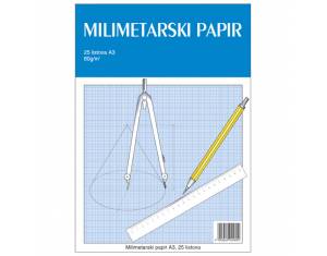 Teka-milimetarski blok A3 25 listova za tehničko crtanje Educa