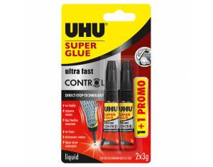 Ljepilo trenutačno  3g+1gratis Super glue(cianoakrilat) UHU L0182000 blister