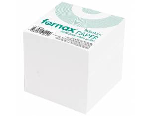 Papir za kocku 9x9x9 cm ljepljeni Fornax bijeli