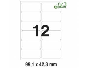 Etikete ILK  99,1x42,3 mm odljepljive pk25L Zweckform L4743REV-25