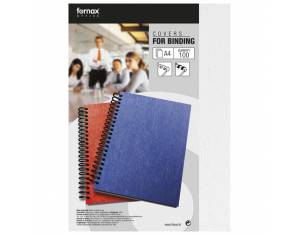 Korice za spiralni uvez 250g karton reljefne A4 pk100 Fornax bijele