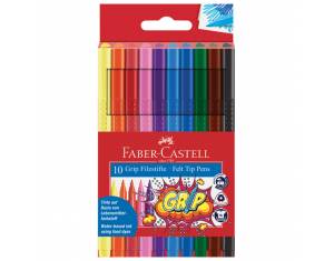 Flomaster školski  10boja Grip Faber-Castell 155310 blister