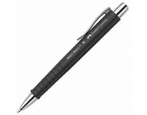 Olovka kemijska gumirana Poly Ball M Faber-Castell 241199 crna