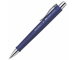Olovka kemijska gumirana Poly Ball M Faber-Castell 241151 plava