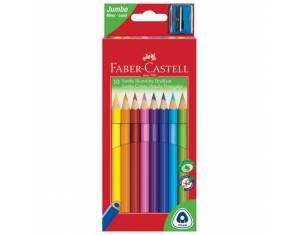 Boje drvene  10boja trokutaste +šiljilo Faber-Castell 116510 blister