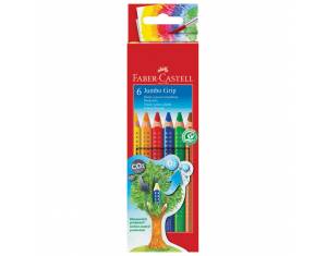 Boje drvene   6boja Jumbo Grip Faber-Castell 110906