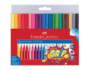 Flomaster školski  20boja Grip Faber-Castell 155320 blister