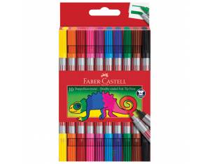 Flomaster školski  10boja obostrani Faber-Castell 151110 blister