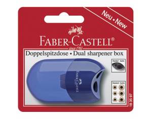 Šiljilo pvc s pvc kutijom 2rupe Faber-Castell 183597 sortirano blister!!
