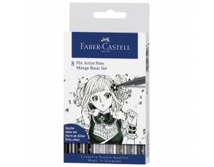 Flomaster Pitt artist  Manga Basic set pk8 Faber-Castell 167107 blister