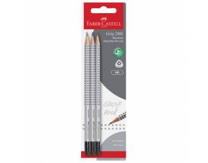 Olovka grafitna HB s gumicom Grip 2001 pk3 Faber-Castell 117298 blister