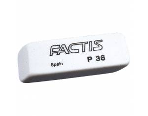 Gumica plastična P36 soft Factis bijela-KOMAD