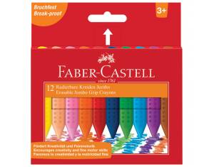 Boje voštane 12boja kartonska kutija Jumbo Grip 2001 Faber-Castell 122540 blister