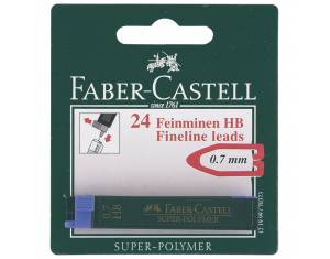 Mine 0,7mm HB super polymer pk2 Faber-Castell blister