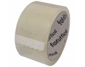 Traka ljepljiva 48 mm/66m akrilna bešumna 25my FORoffice prozirna