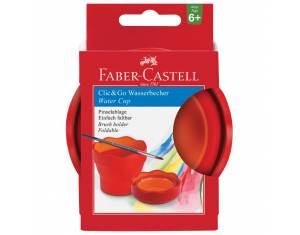 Čaša za tempere Clic&Go Faber-Castell 181517 crvena blister
