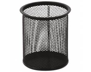 Čaša za olovke metalna žica okrugla fi-9xH-9,7 cm LD01-188 Fornax crna