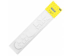 Ravnalo pvc 30 cmx7cm(likovi) Educa blister