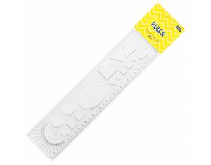 Ravnalo pvc 30cmx7cm(likovi) Educa blister