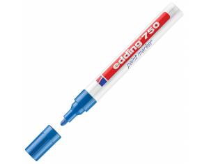 Marker permanentni lakirajući 2-4 mm Edding 750 plavi