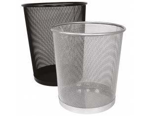 Koš za smeće metalni žica fi-29,5xH-34 cm Fornax crni