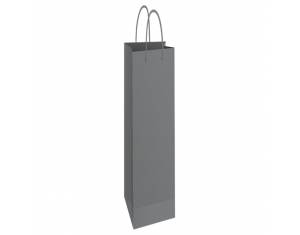 Vrećice ukrasne-boca 13x40x8 cm sjajna plastifikacija Fornax srebrne
