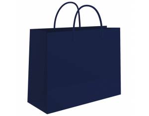 Vrećice ukrasne 24x16x7 cm sjajna plastifikacija Fornax plave