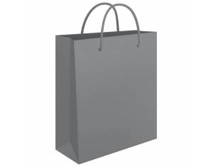 Vrećice ukrasne 34x39x10cm sjajna plastifikacija Fornax srebrne