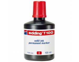 Tinta za marker permanentni  100ml Edding T100 crvena