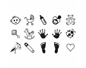 Žig s motivom Baby+jastučić pk15 Heyda 20-48884 85