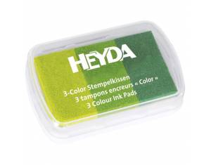Jastučić za pečat 3 boje (3 zelene) Heyda 20-48884 63