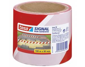 Traka za označavanje 80 mm/100m polietilen Tesa 58137 bijelo-crvena