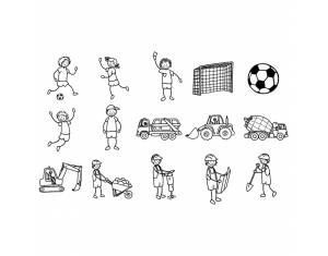 Žig s motivom za dječake pk15 Heyda 20-48884 89