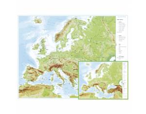 Karta Europe 56x49cm plastificirana obostrana Trsat