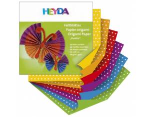 Papir Origami 15x15cm 70g pk66 točkasti Heyda 20-48755 52